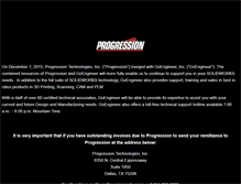Tablet Screenshot of progressiontech.com